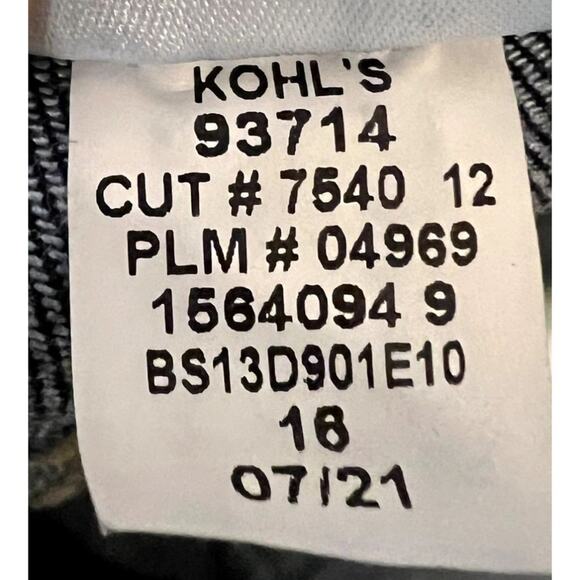 Sonoma Goods for Life Flexwear Denim Jeans Slim 16 70% Cotton 17% Polyester 11% - Picture 8 of 8